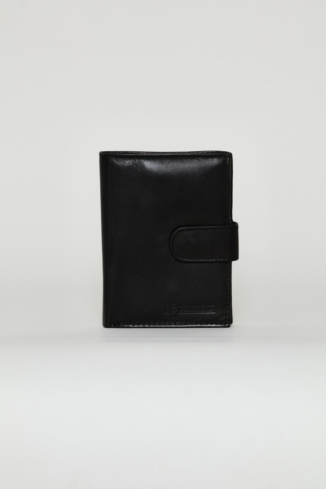 Bill Fold Leather Wallet - Black