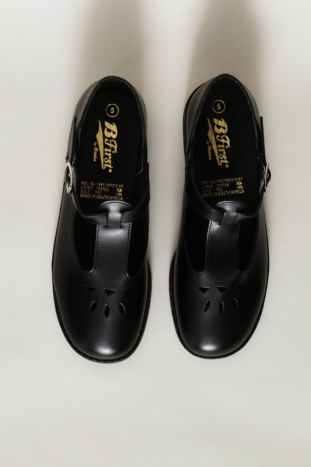 Girls B First School Shoes - Black