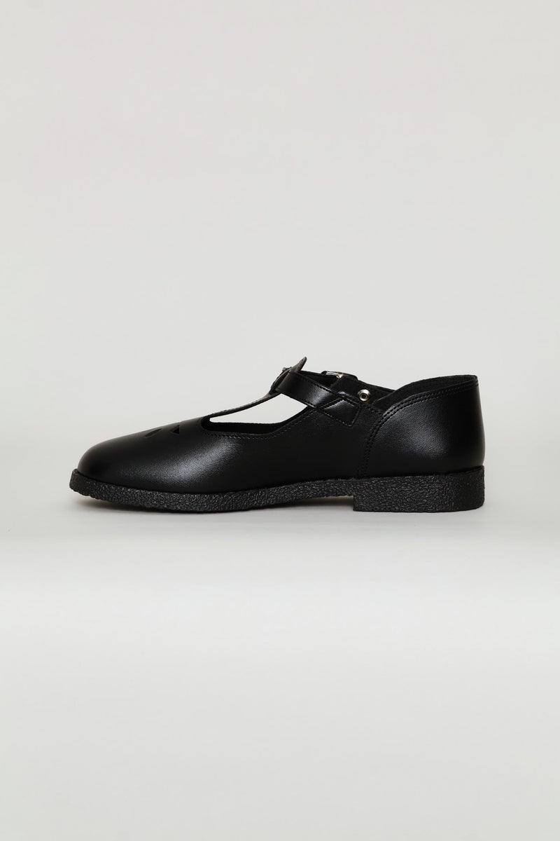 Girls B First School Shoes - Black