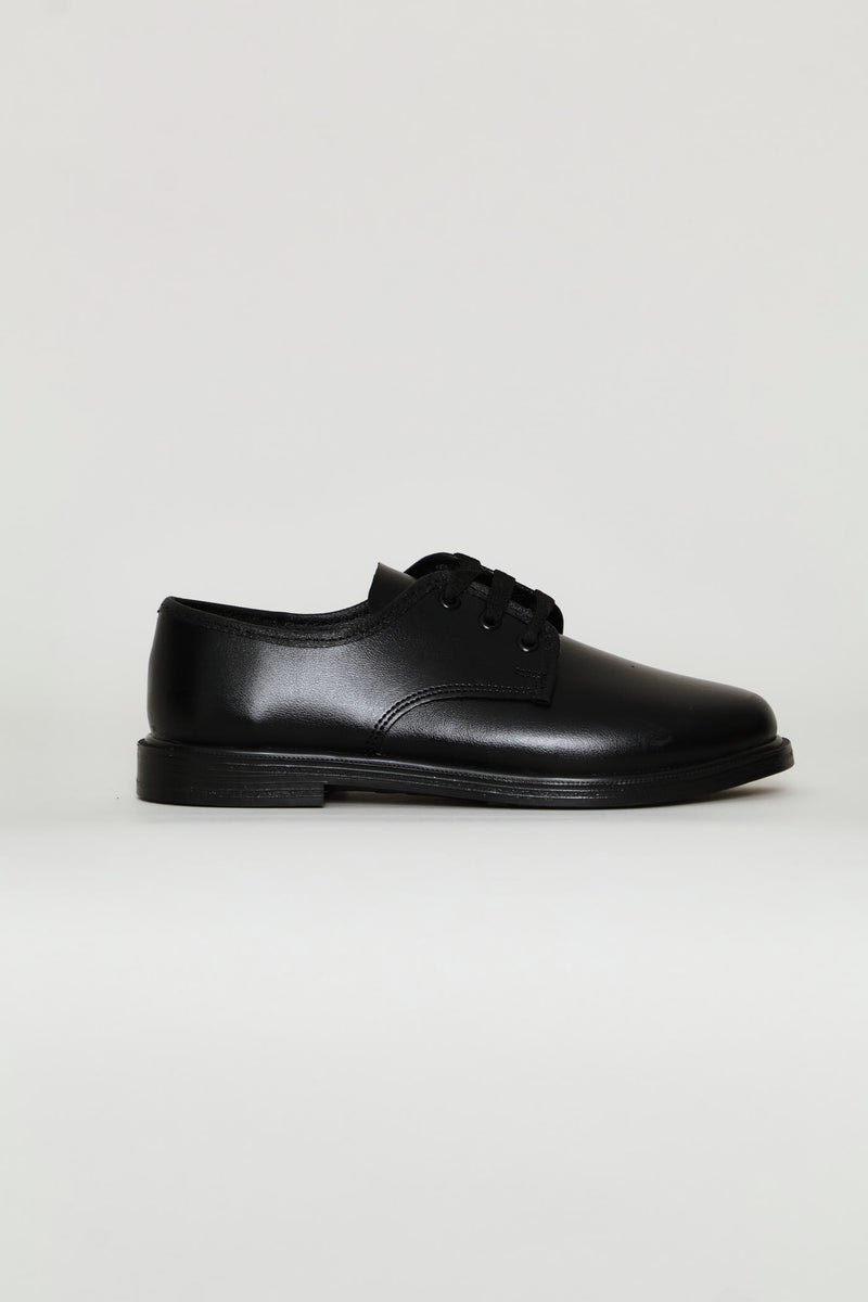 Pre-Boys B First School Shoes - Black