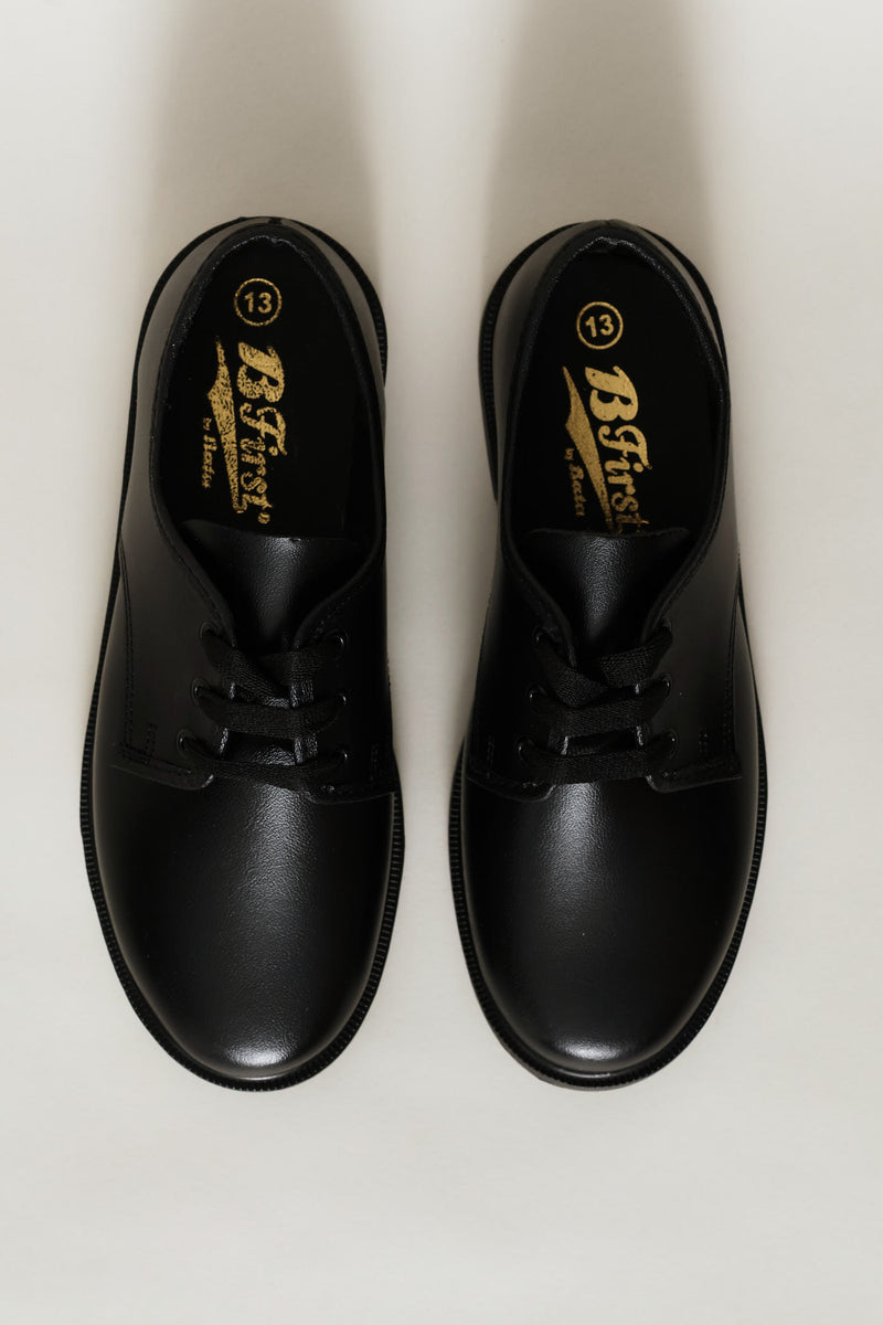 Pre-Boys B First School Shoes - Black