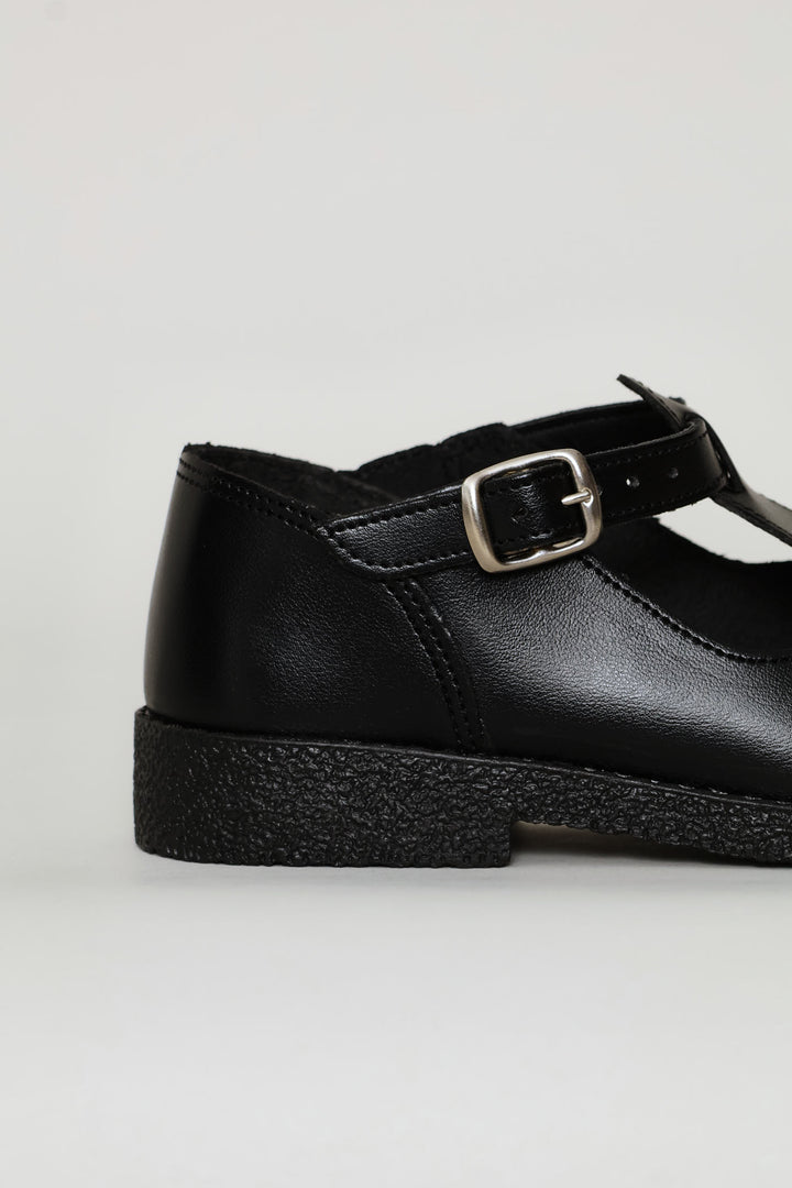 Pre-Girls B First School Shoes - Black