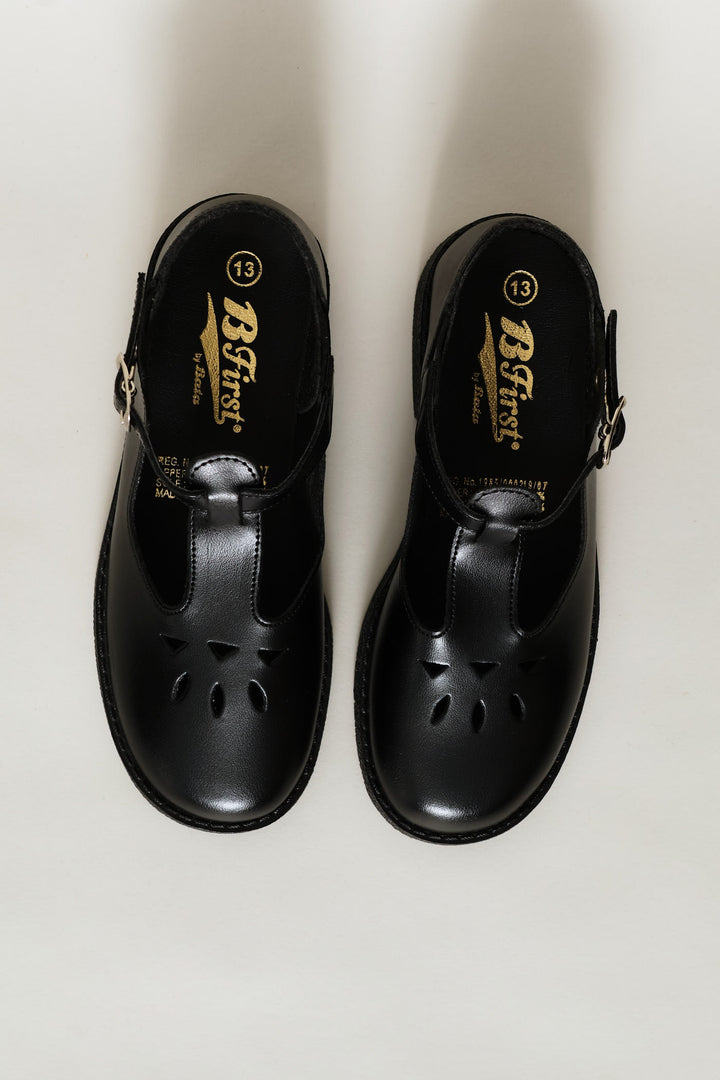 Pre-Girls B First School Shoes - Black