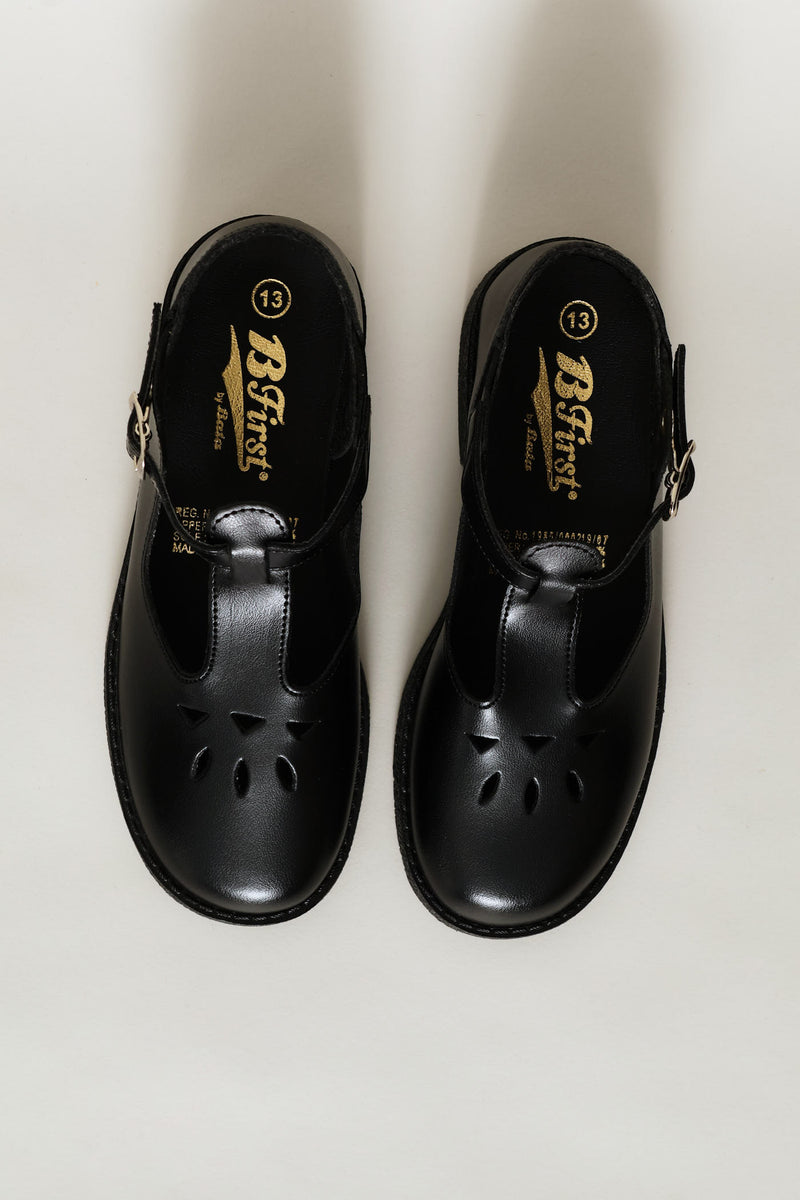 Pre-Girls B First School Shoes - Black