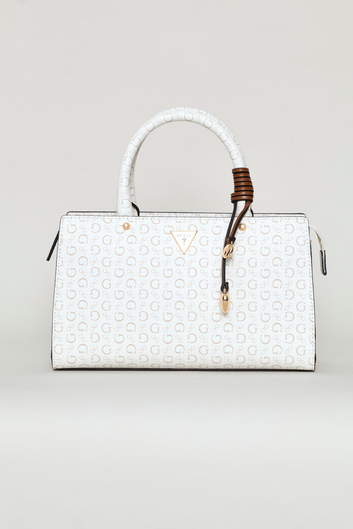 Katy Satchel Bag - White