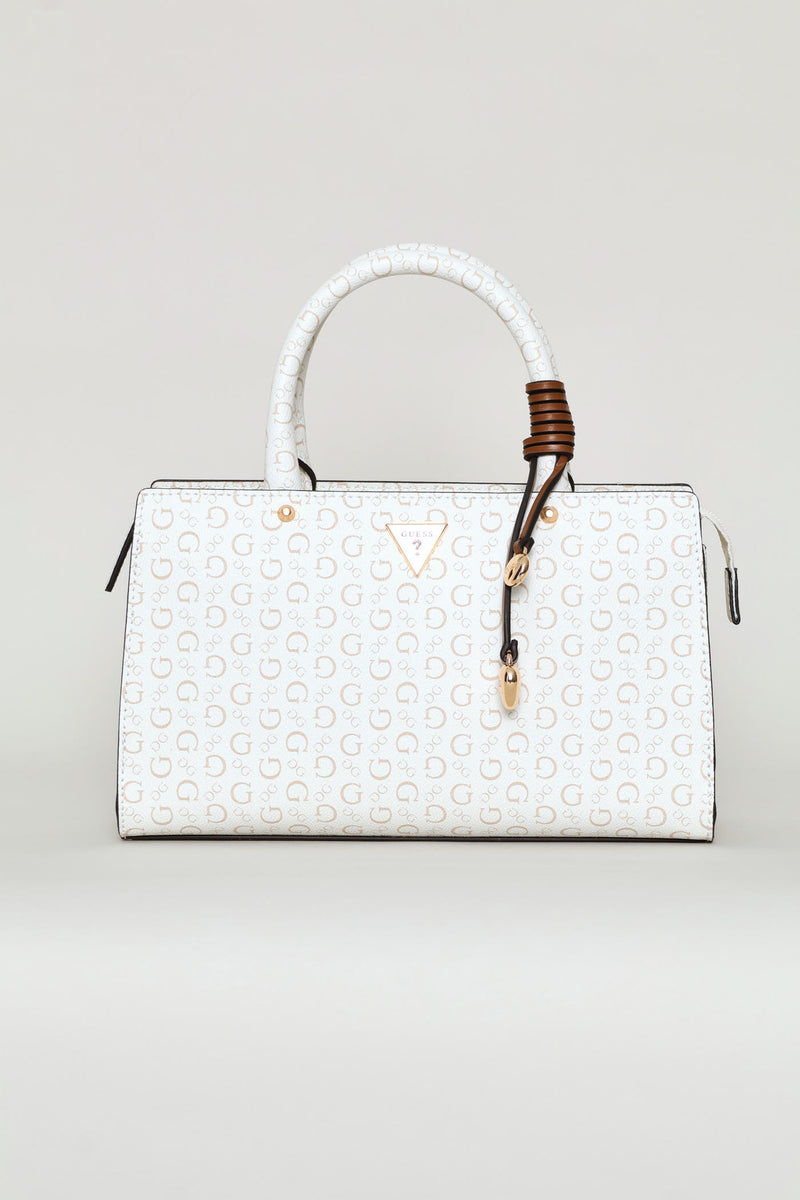 Katy Satchel Bag - White