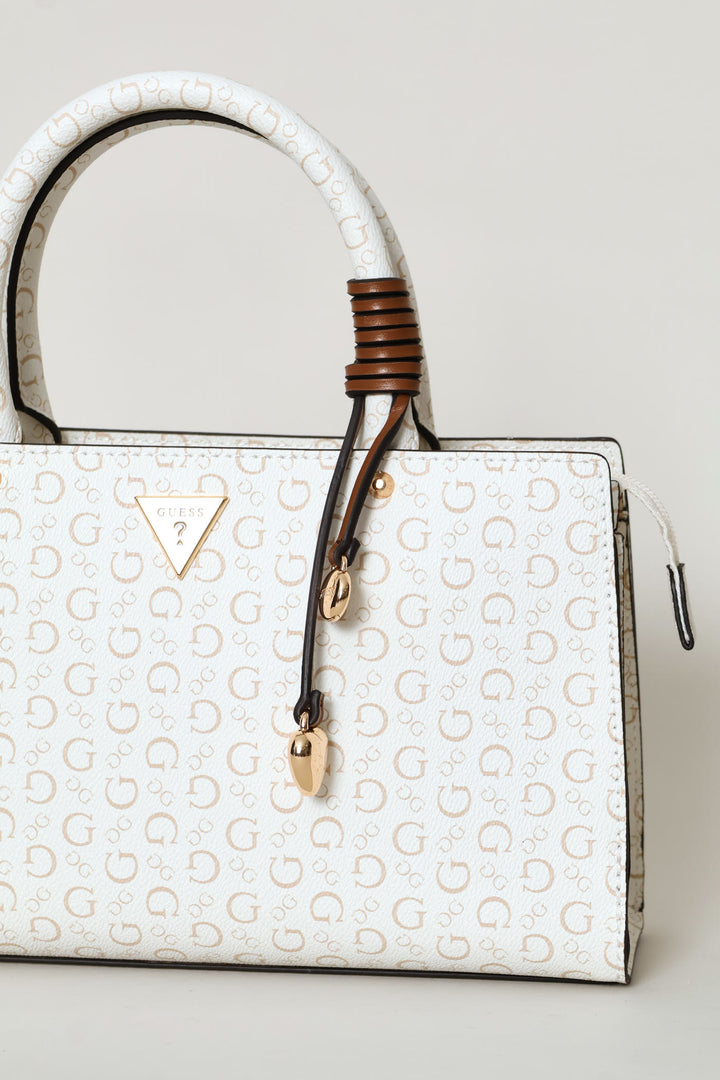 Katy Satchel Bag - White