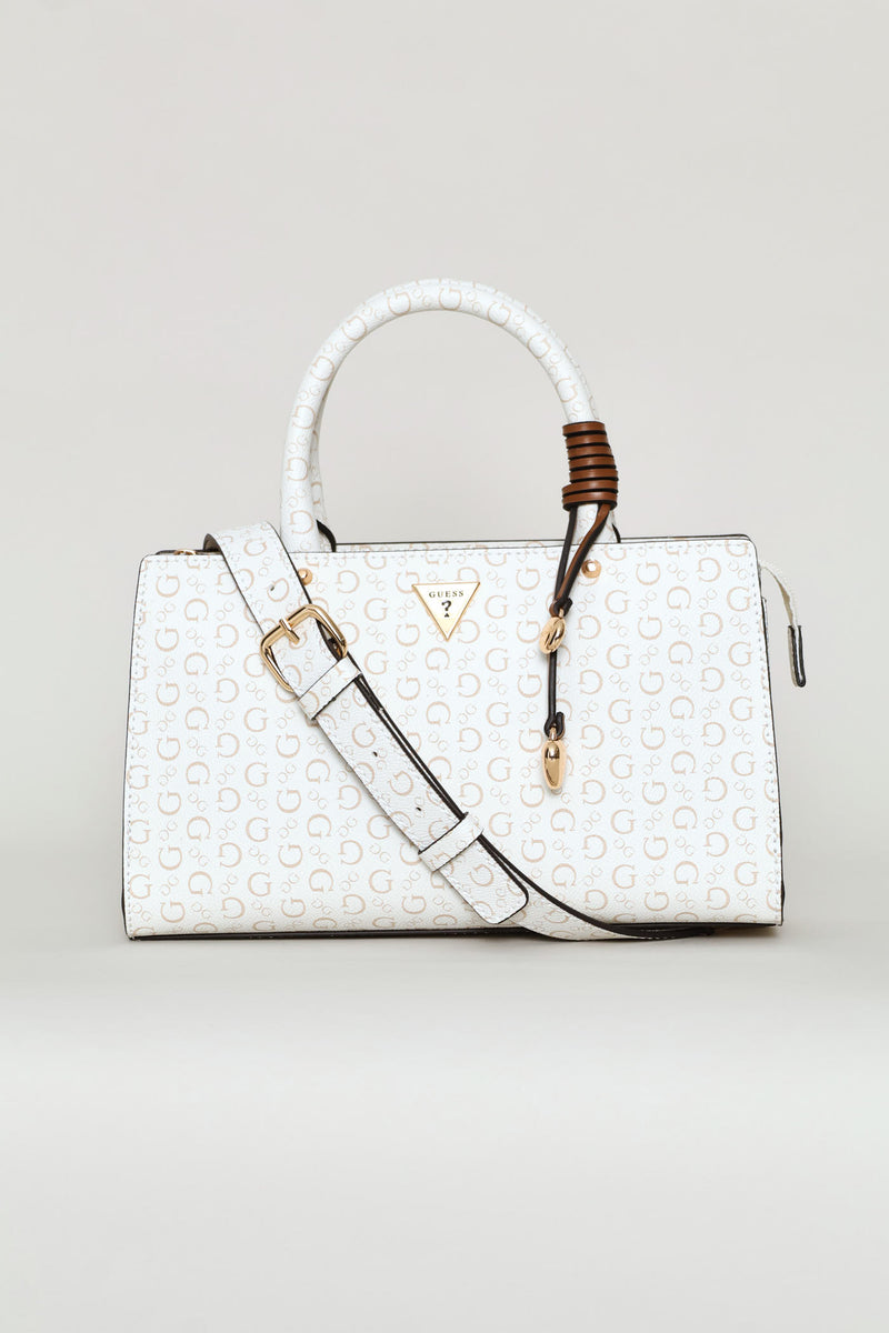 Katy Satchel Bag - White
