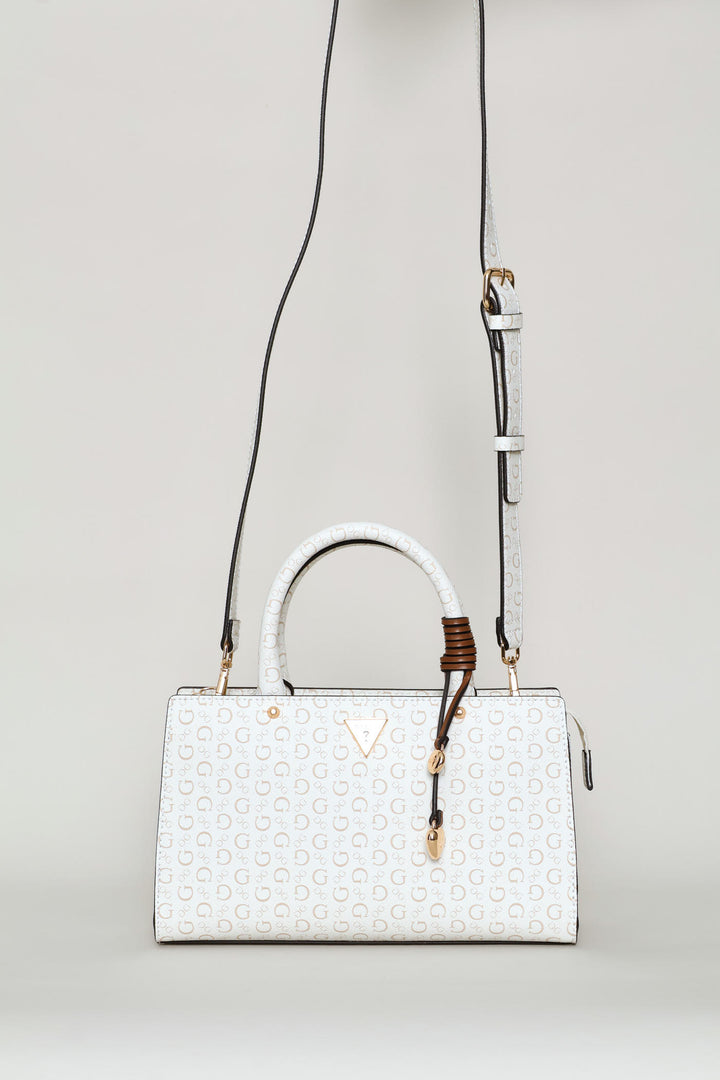 Katy Satchel Bag - White
