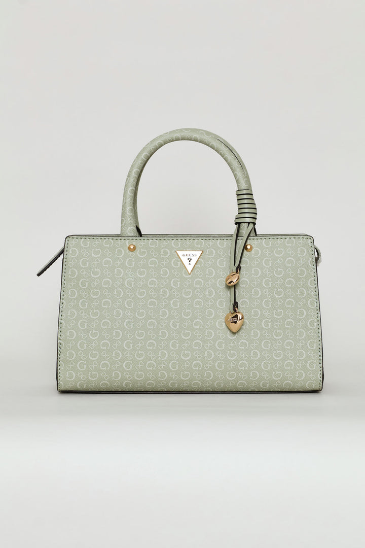 Katy Satchel Bag - Moss Green