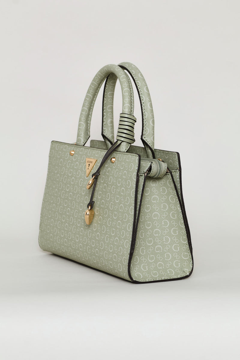 Katy Satchel Bag - Moss Green