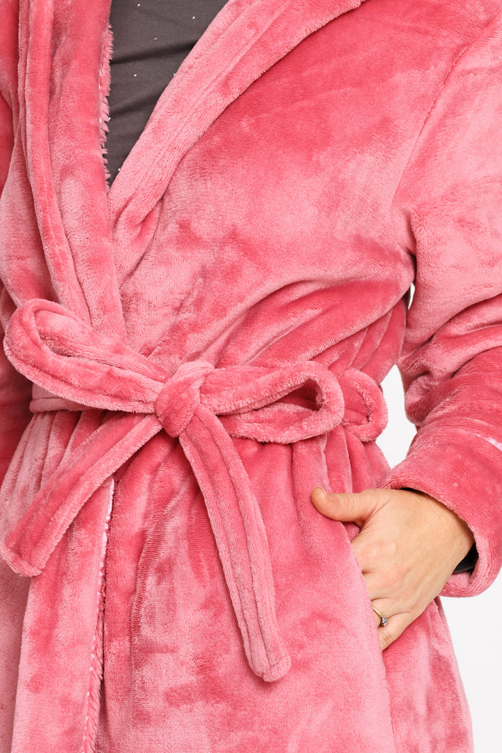 Wrap Gown - Dusty Pink