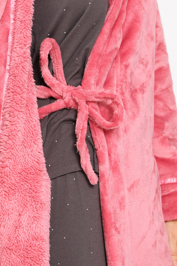 Wrap Gown - Dusty Pink