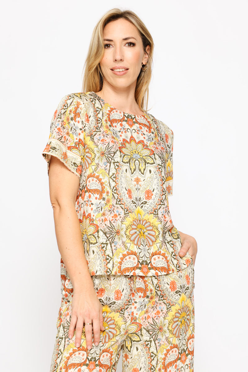 Paisley Shell T-Shirt - Multi