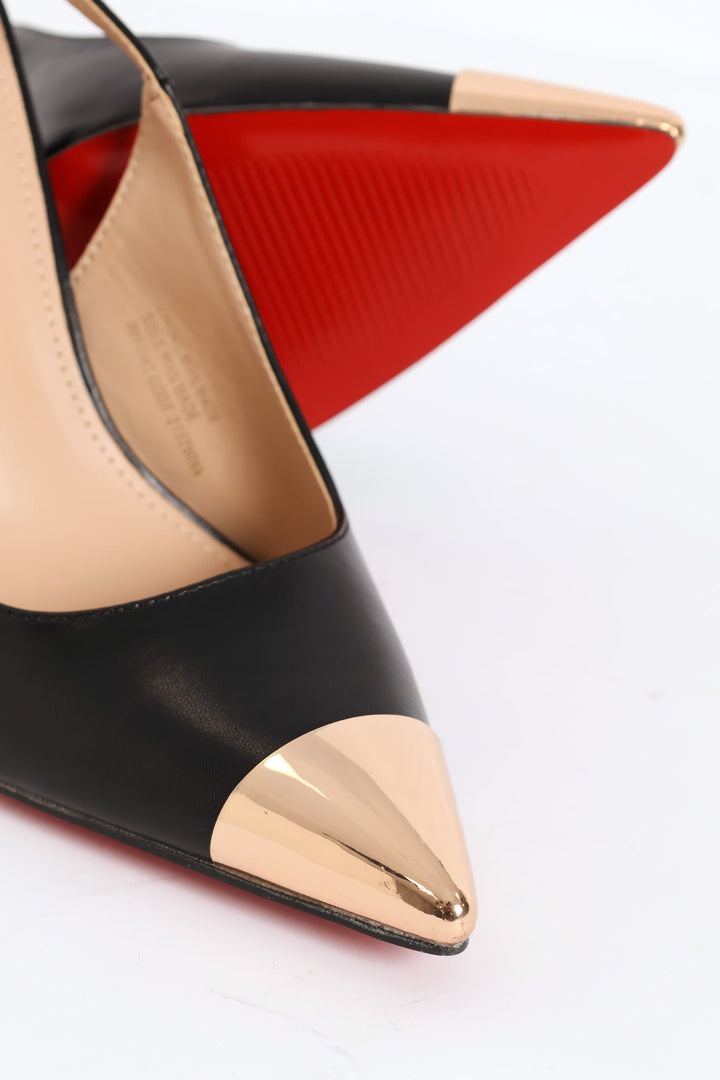 Lola 34 Slingback Heel - Black