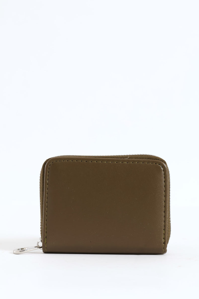 Small Zip Around Purse - Fatigue