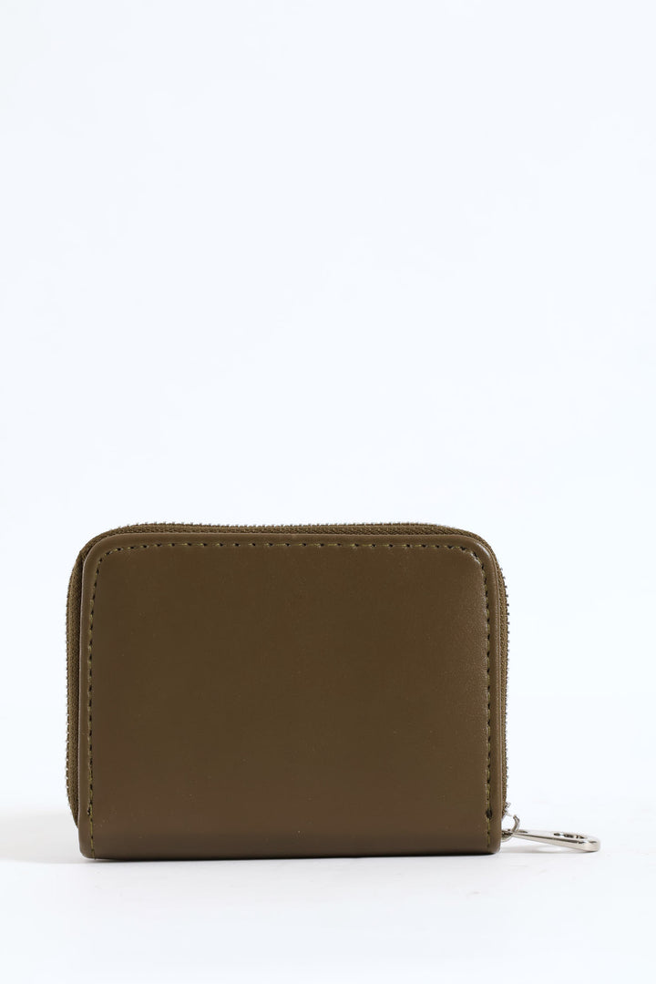 Small Zip Around Purse - Fatigue