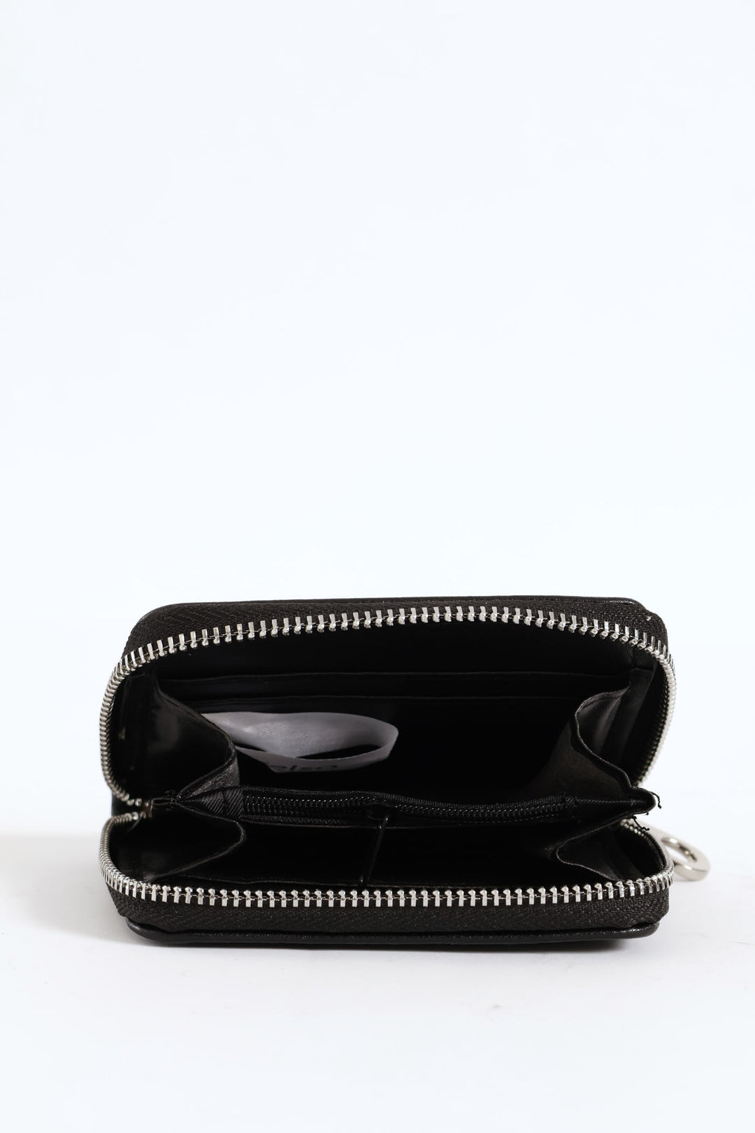 Small Zip Around Purse - Black