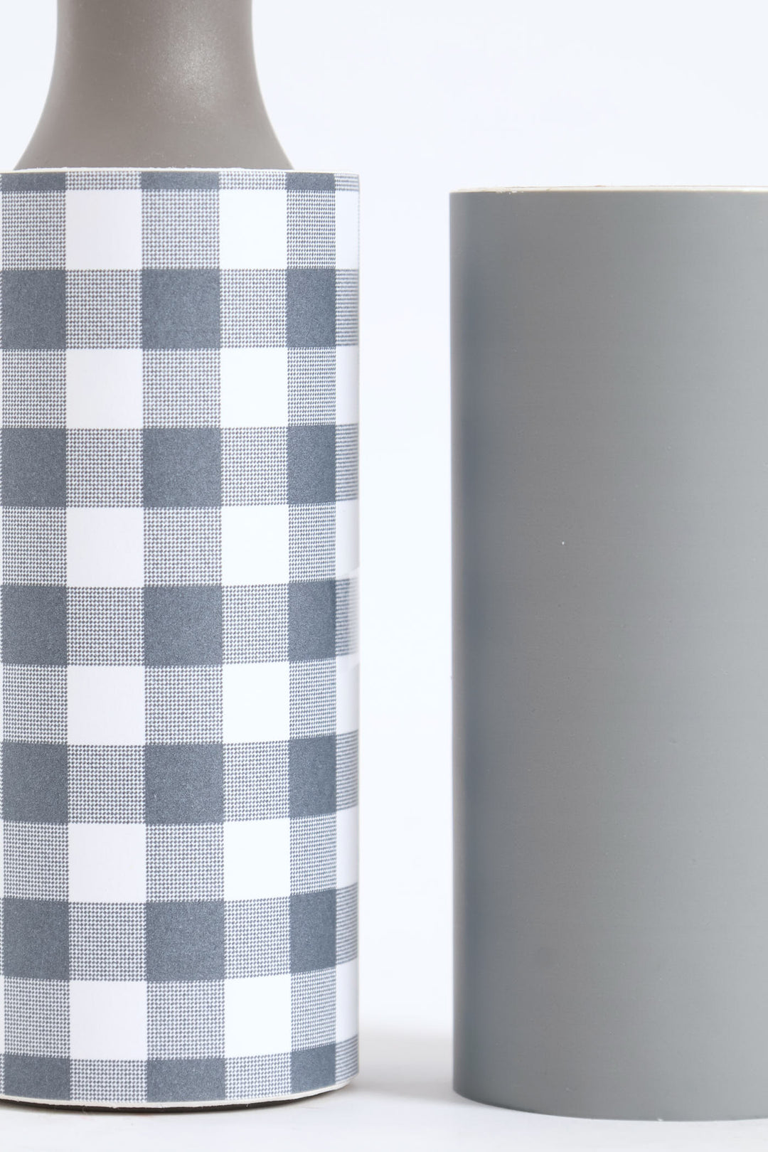 Check & Stripe Lint Roller - Blue/Grey