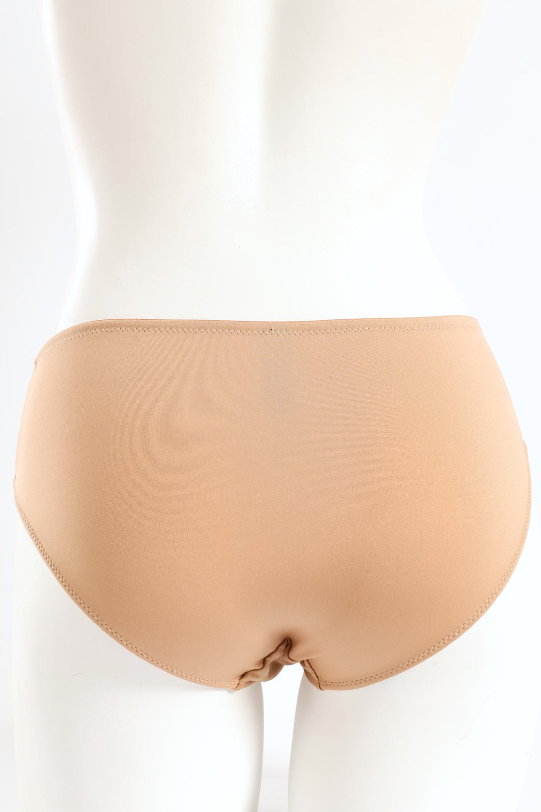 2 Pack Microfibre Midi Panties - Beige/Black
