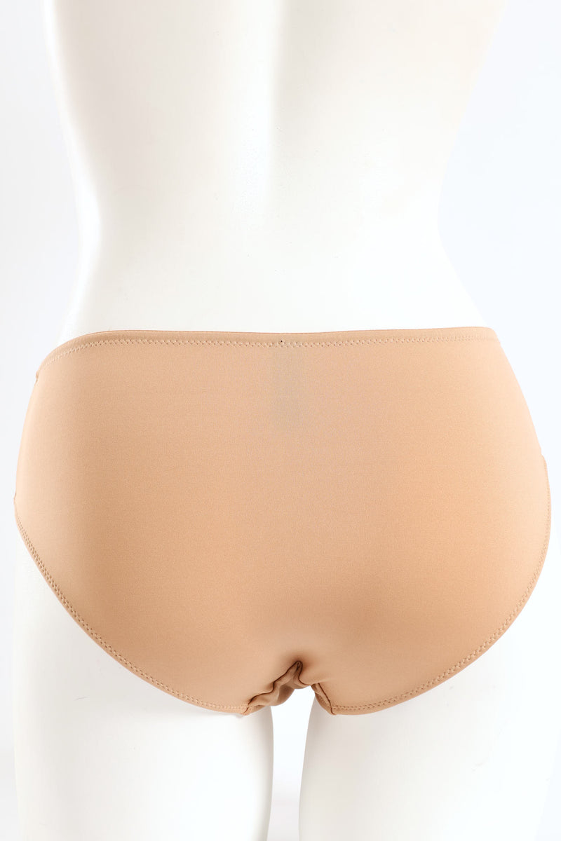2 Pack Microfibre Midi Panties - Beige/Black