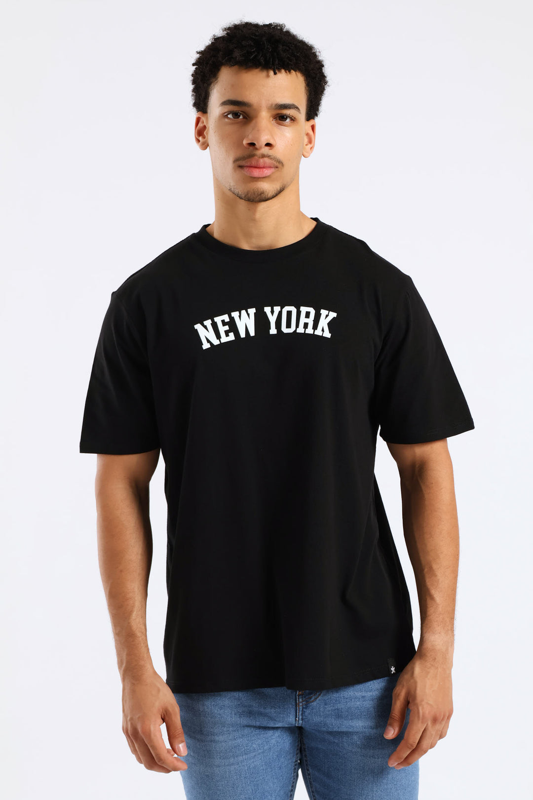 Basic New York Print Tee - Black