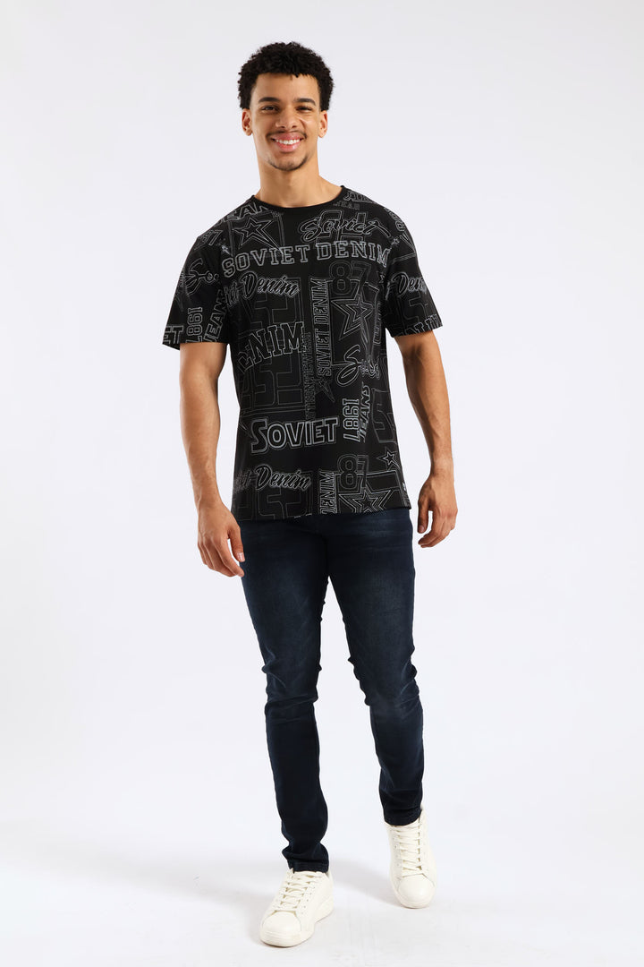 Trooper Skinny Denim - Blue/Black