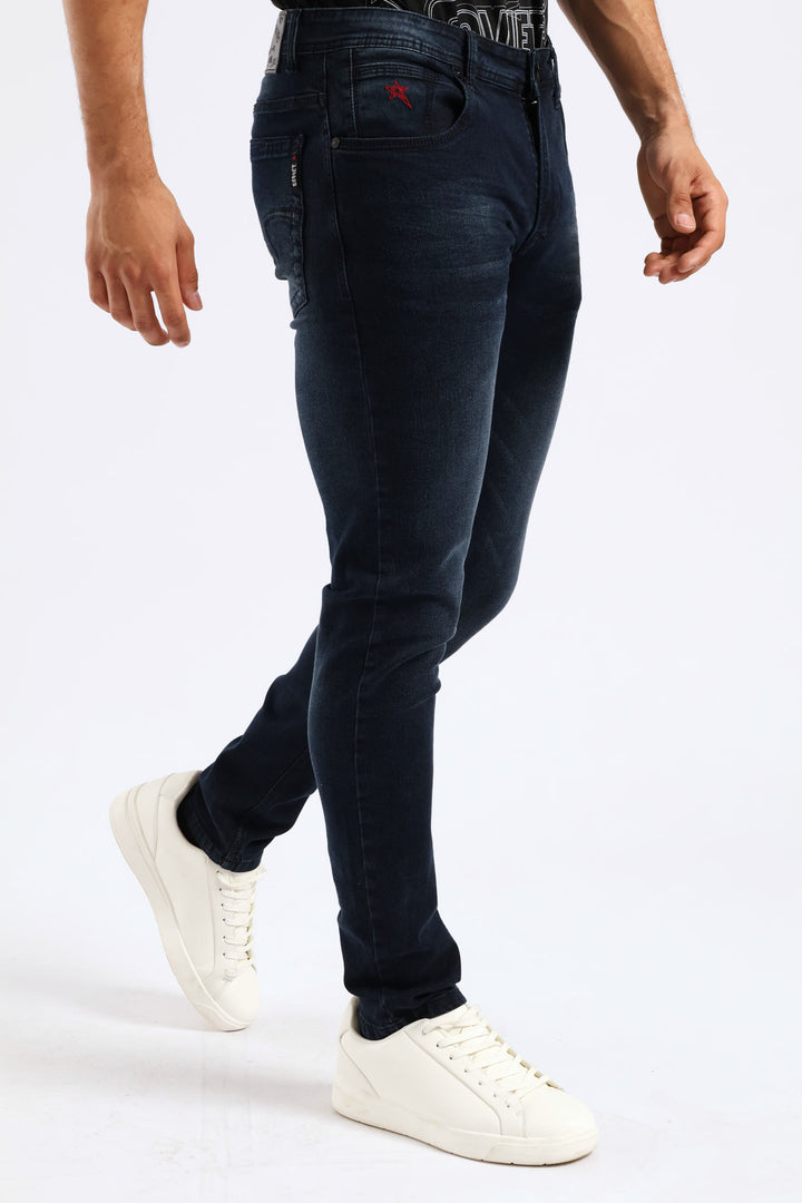 Trooper Skinny Denim - Blue/Black