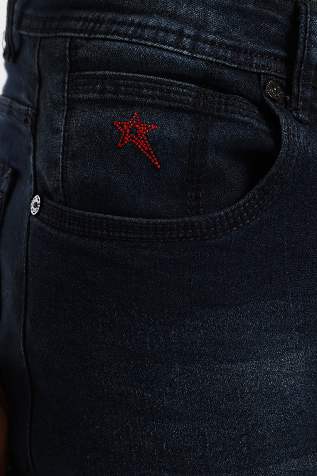 Trooper Skinny Denim - Blue/Black