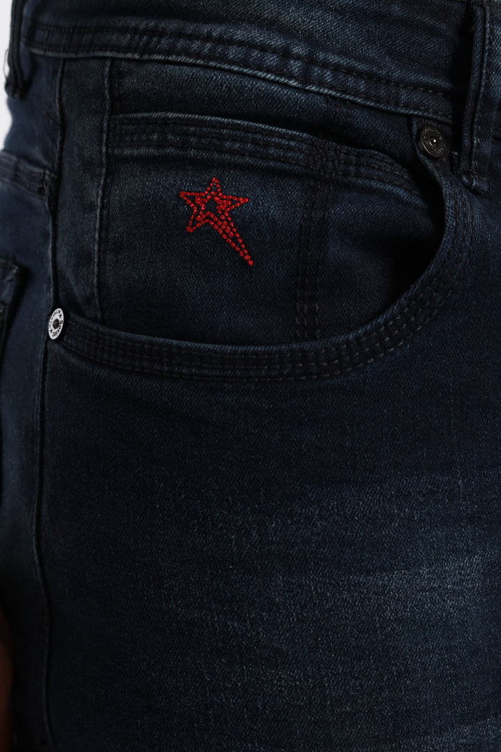 Trooper Skinny Denim - Blue/Black
