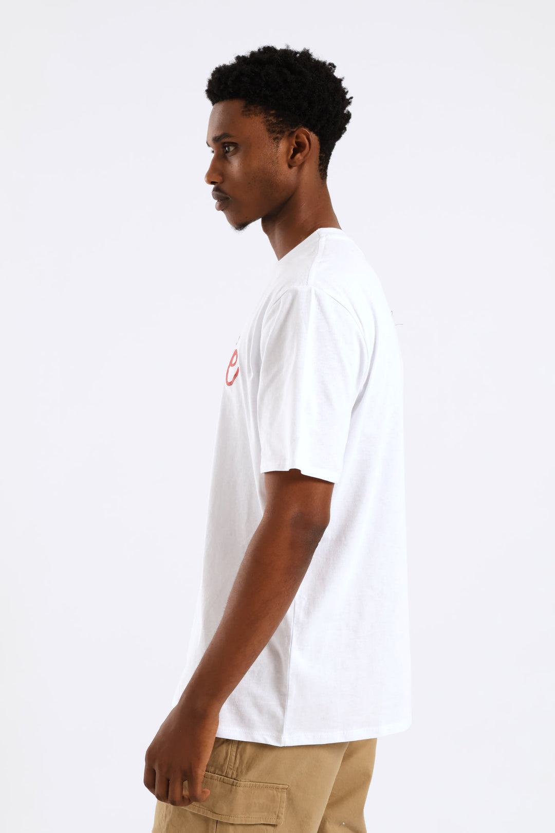 Ora Basic Print Tee - White