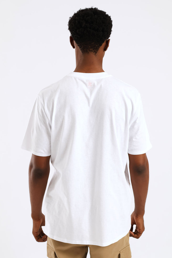 Ora Basic Print Tee - White
