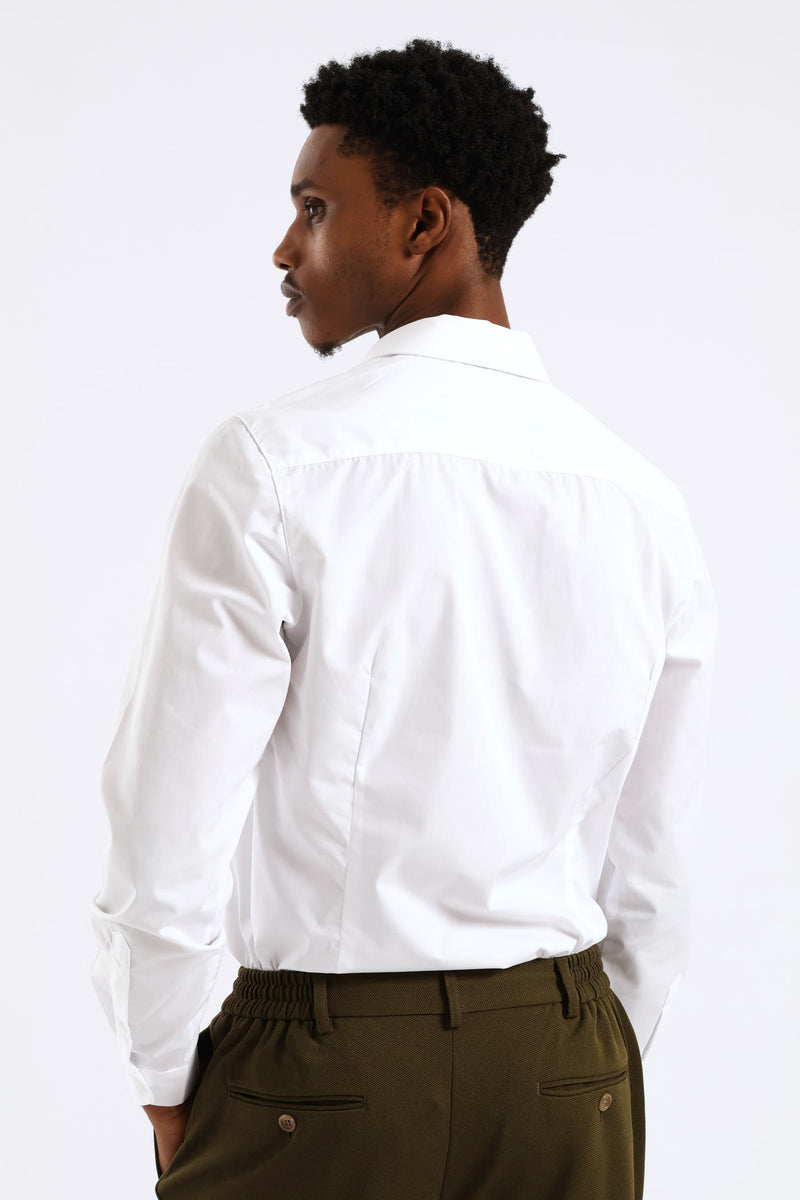 Easy Care Long Sleeve Shirt - White