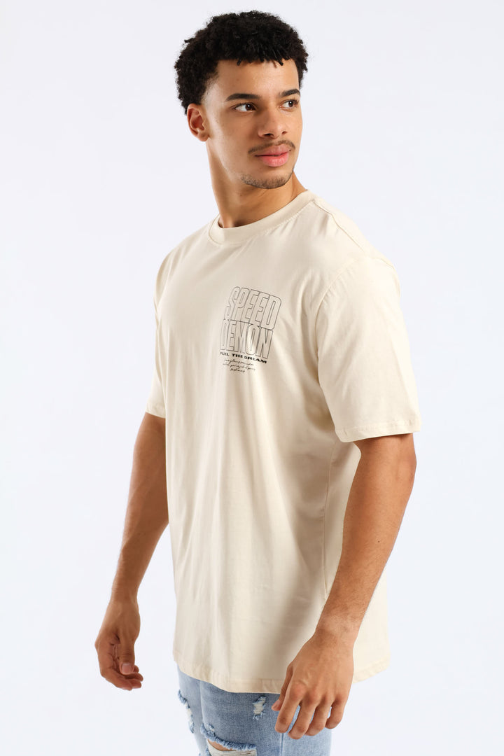 Speed Demon Tee - Ecru