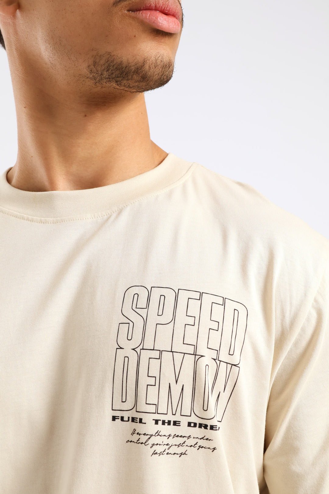 Speed Demon Tee - Ecru