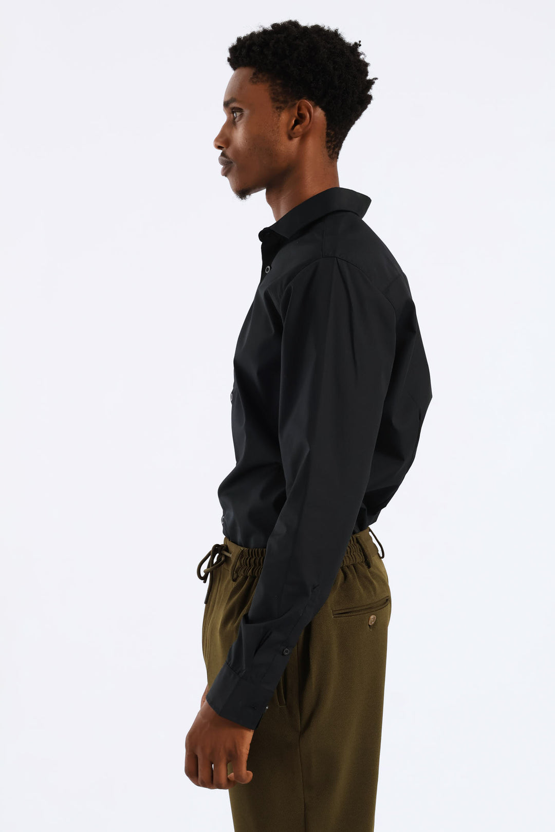 Easy Care Long Sleeve Shirt - Black