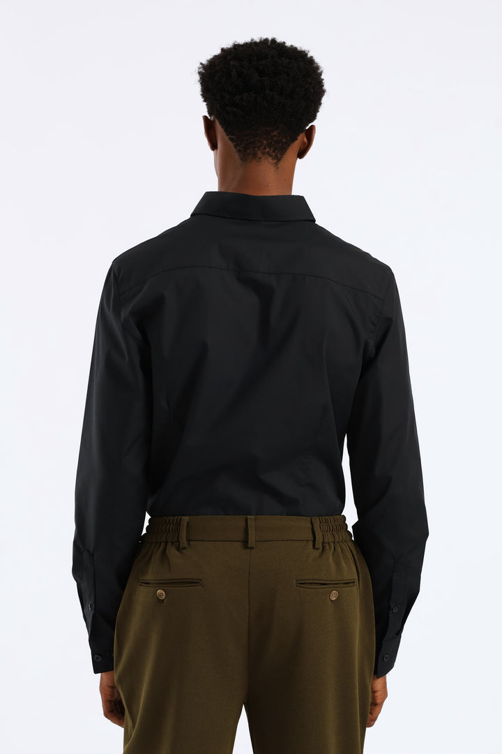 Easy Care Long Sleeve Shirt - Black