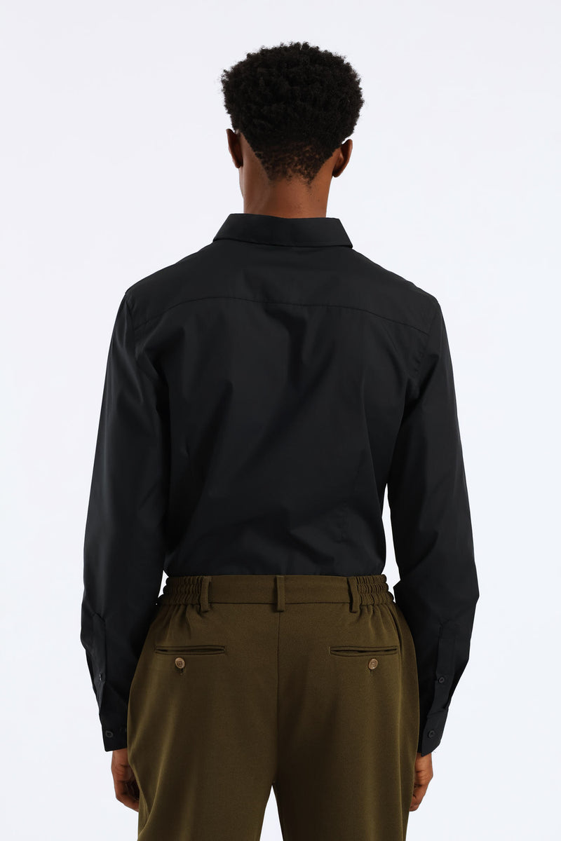 Easy Care Long Sleeve Shirt - Black