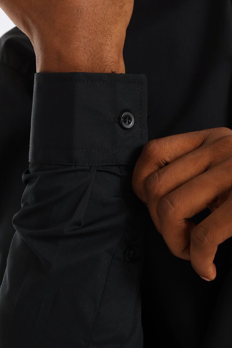 Easy Care Long Sleeve Shirt - Black