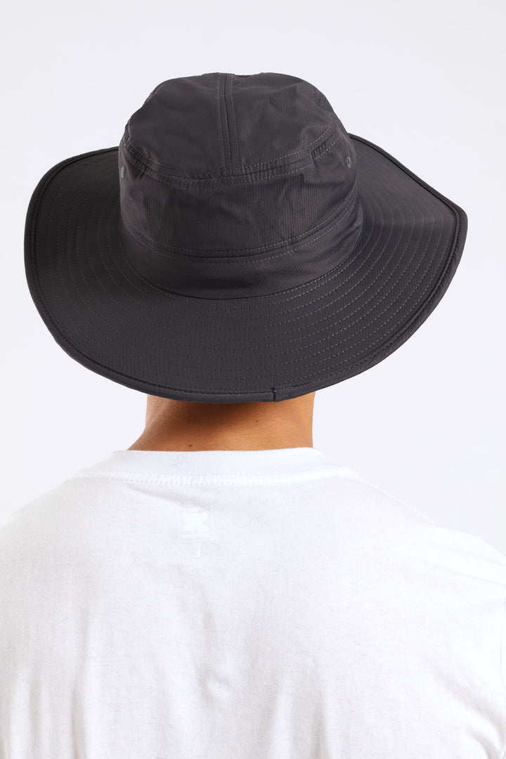 Big Rim Fisherman Bucket Hat - Charcoal