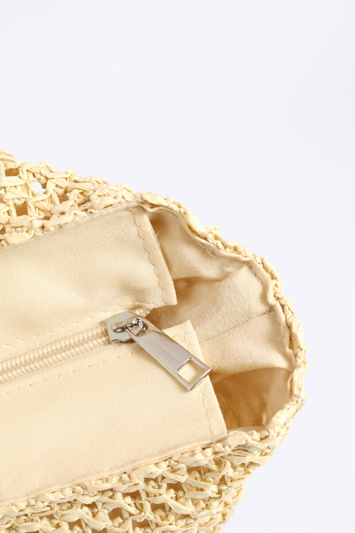 Straw Shopper - Beige