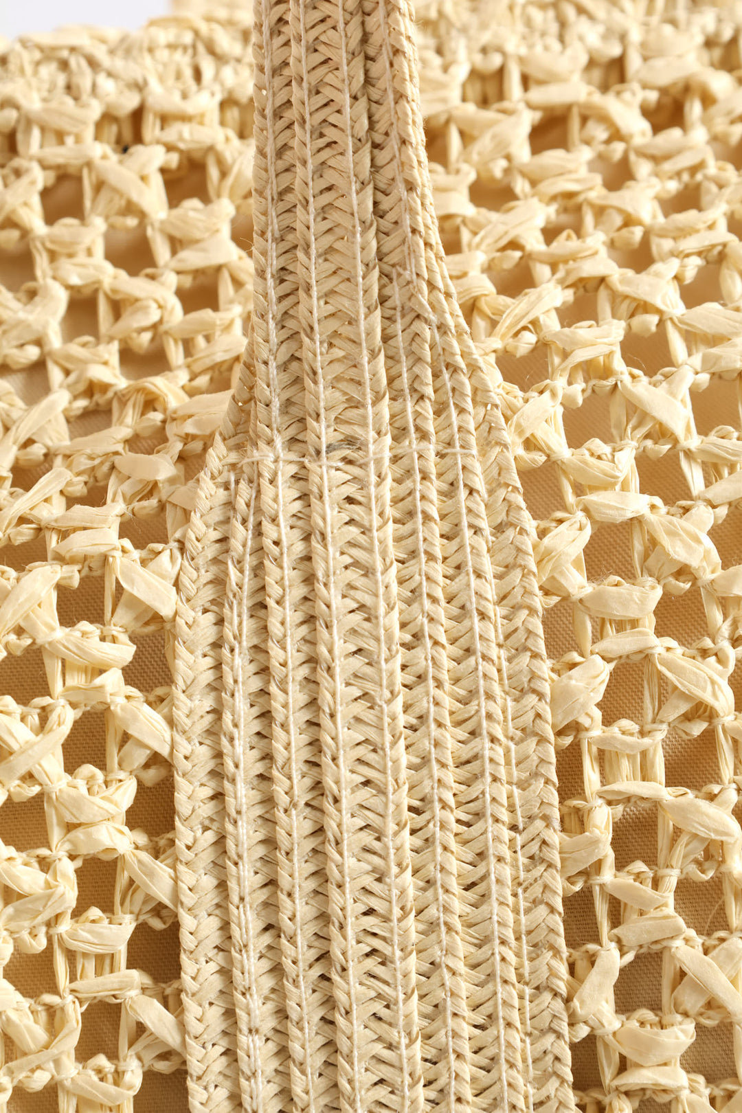 Straw Shopper - Beige