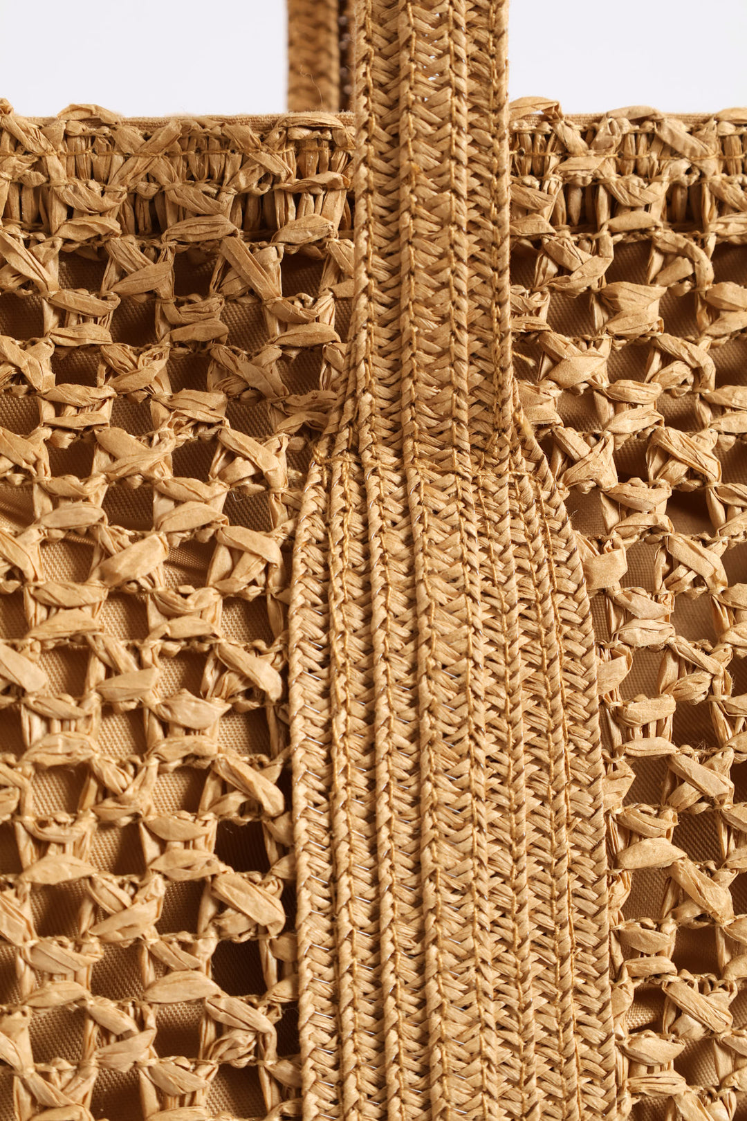 Straw Shopper - Caramel