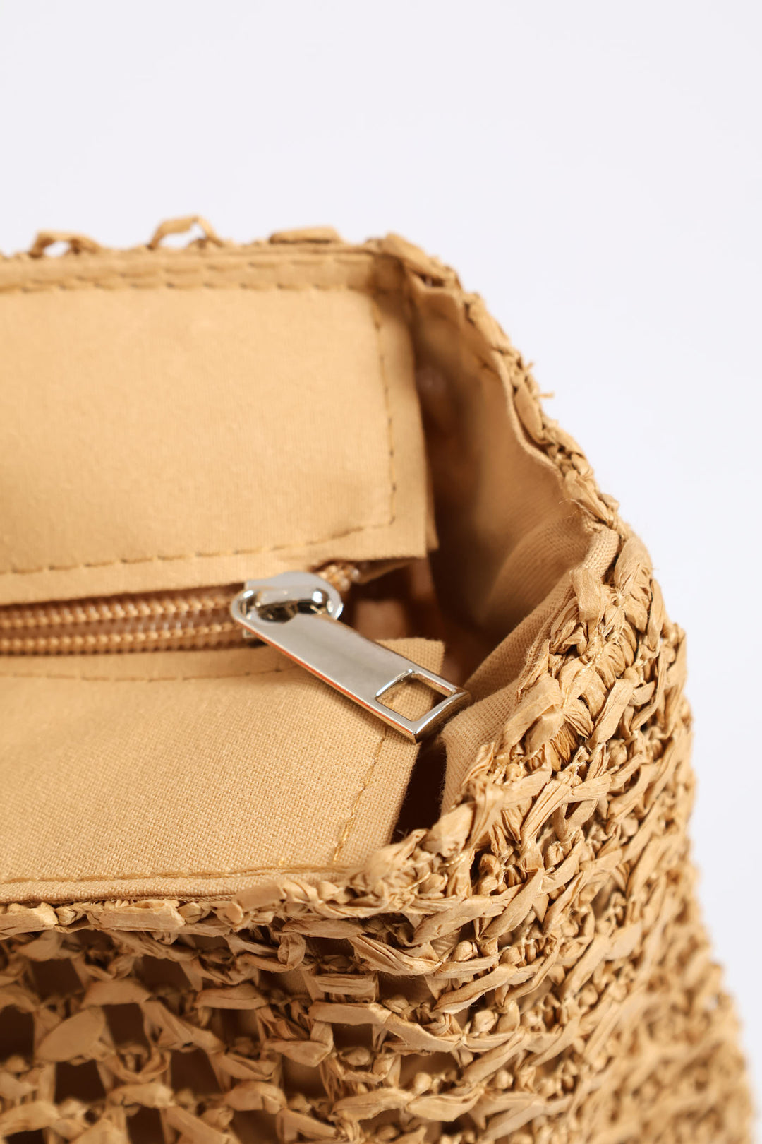 Straw Shopper - Caramel