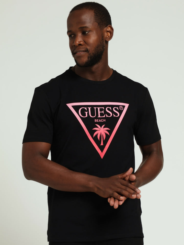 Triangle Palm Tee - Black