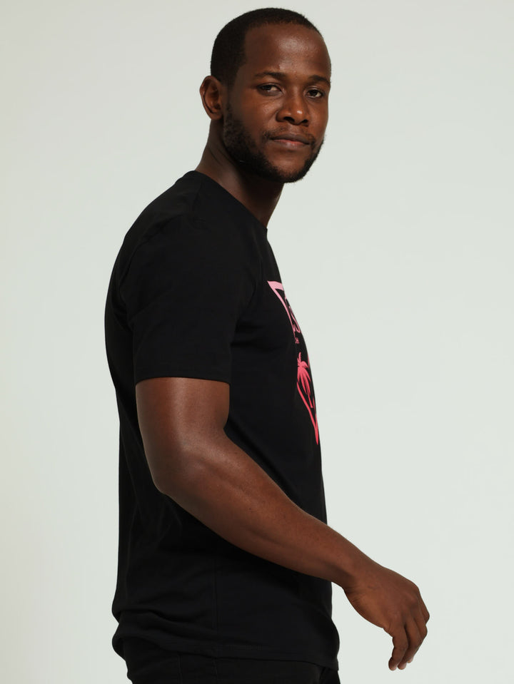 Triangle Palm Tee - Black