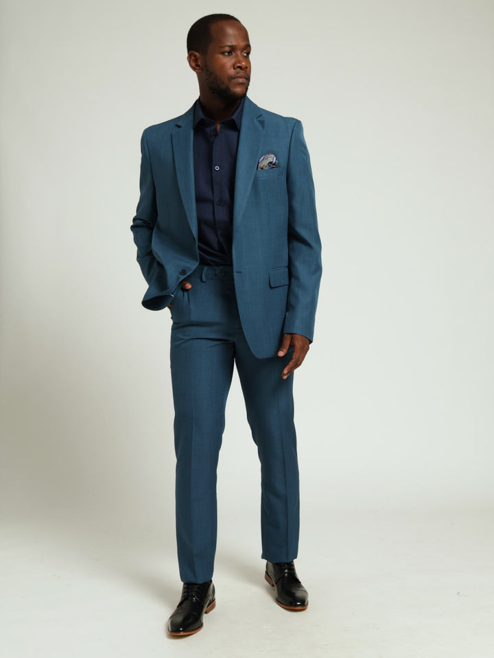 Regular Essential Suit Jacket - Teal