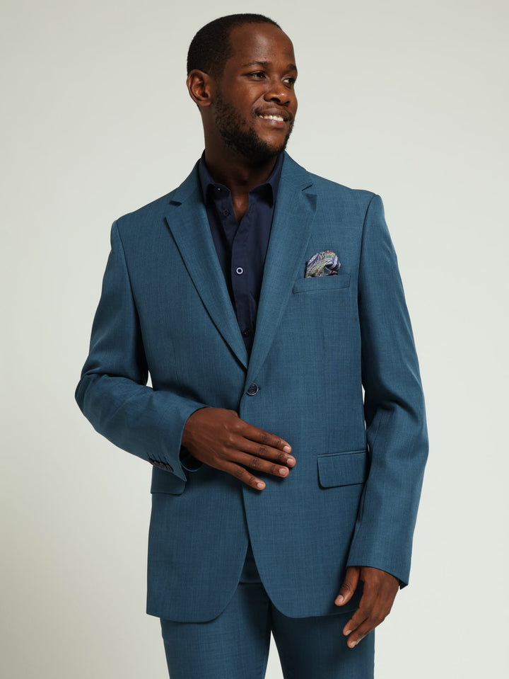 Regular Essential Suit Jacket - Teal