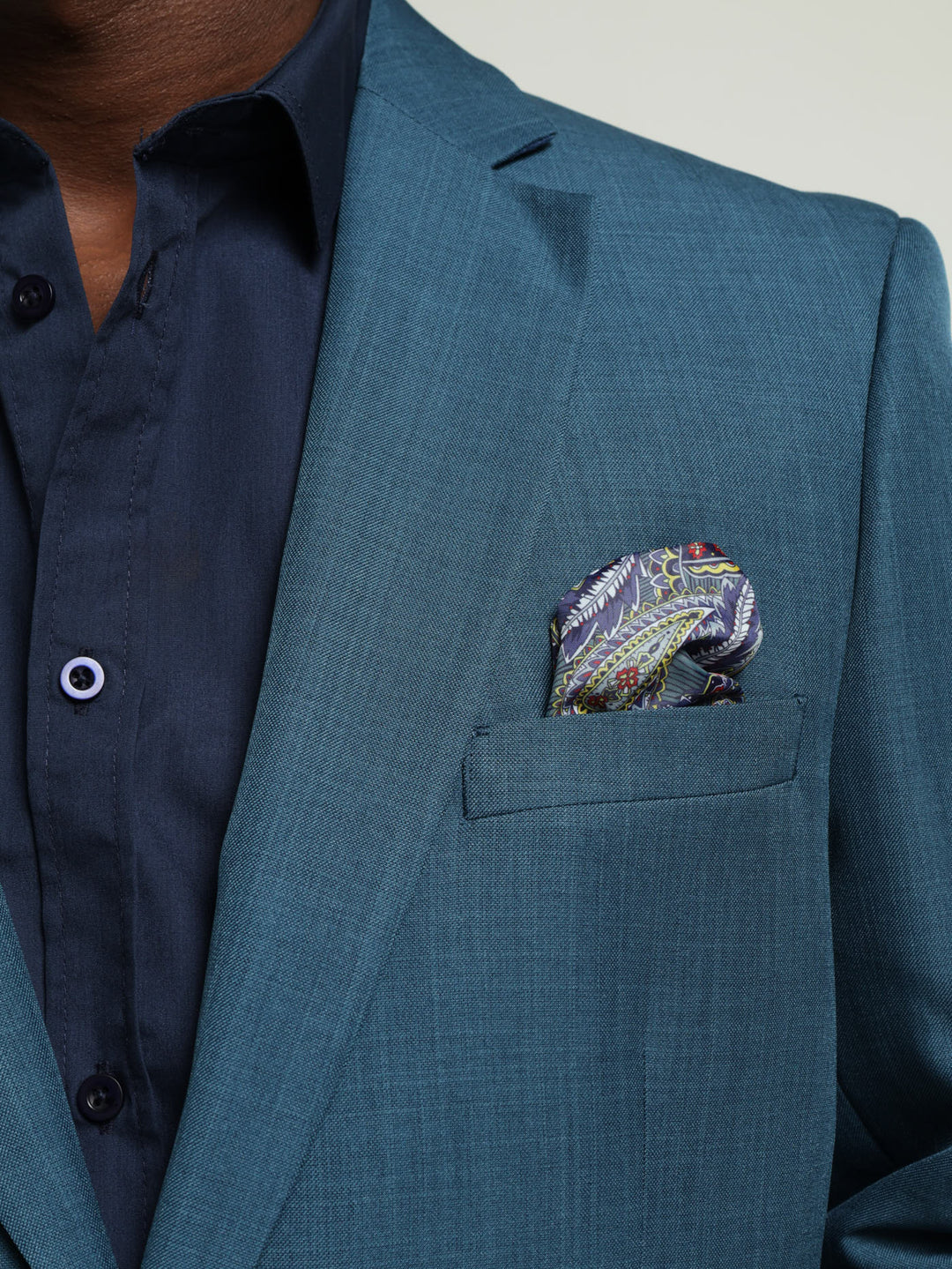 Regular Essential Suit Jacket - Teal