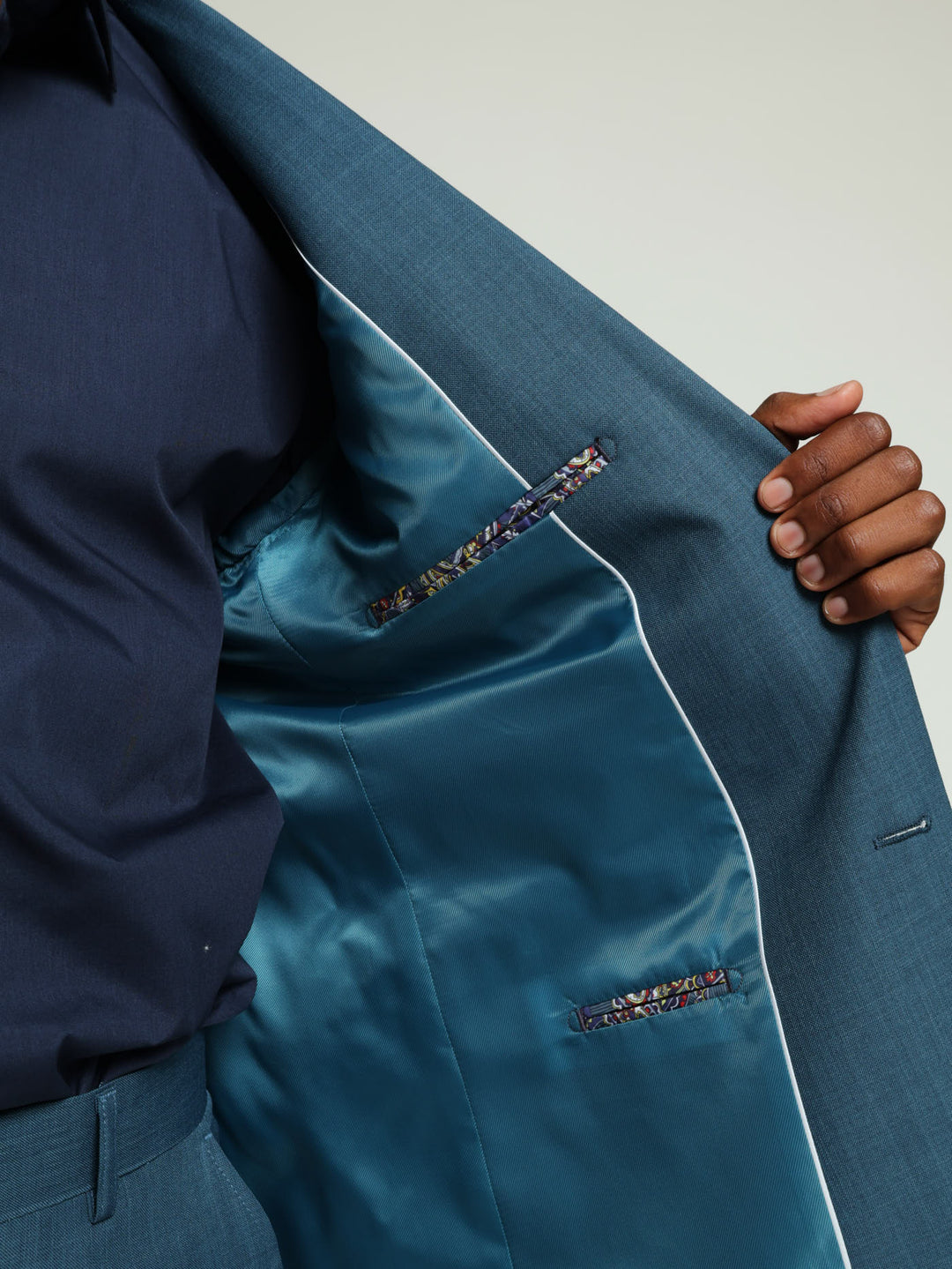 Regular Essential Suit Jacket - Teal
